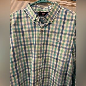 Vineyard Vines Long Sleeve Dress Shirt Size Large